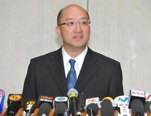 The newly appointed Secretary for Constitutional and Mainland Affairs, Mr Raymond Tam, meets the media today (September 30).
